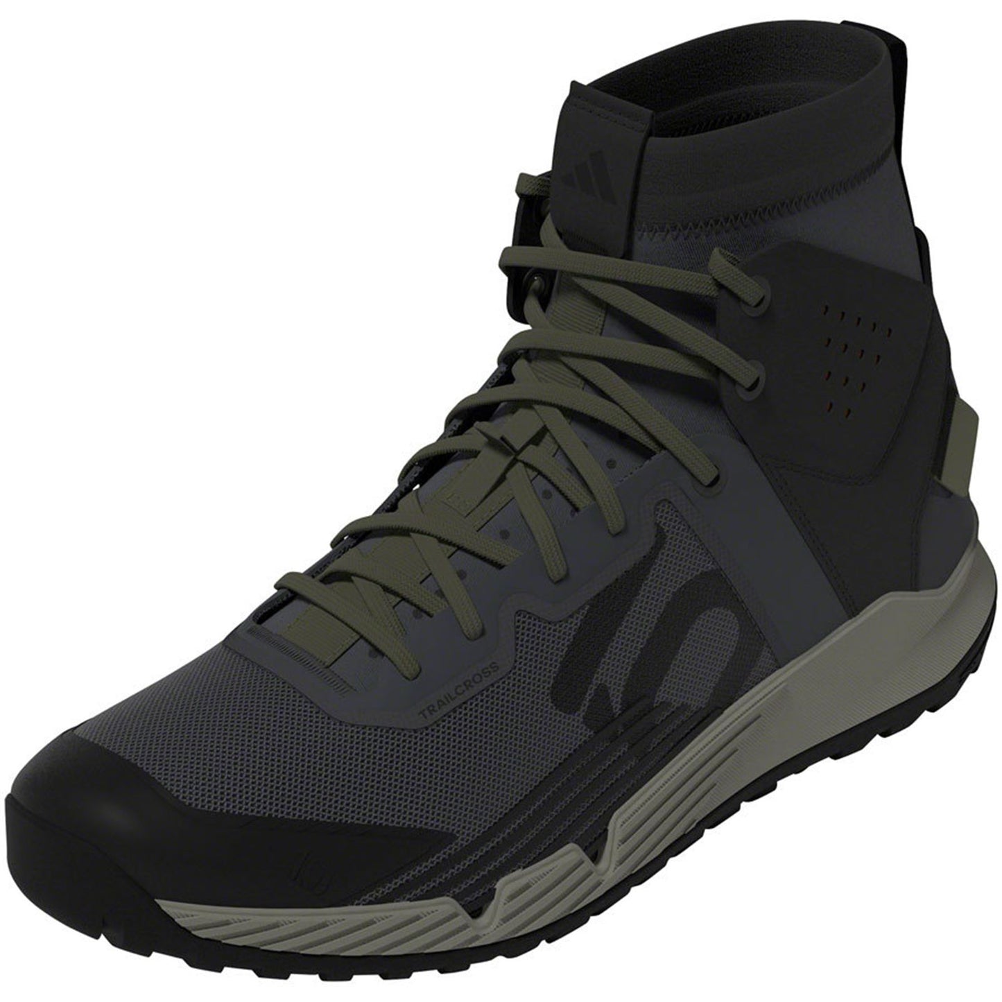 Five Ten Trailcross Mid Pro Flat Men's Shoes Gray Six/Black/Olive Strata_1927949