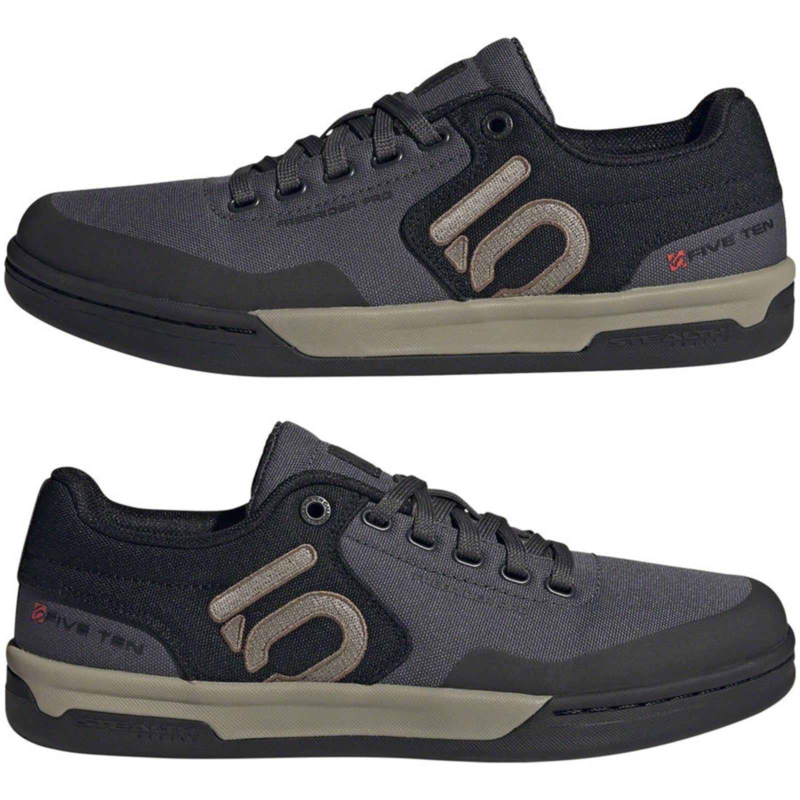 Five Ten Freerider Pro Canvas Flat Men's Shoes Gray/Silver Pebble/Black_1928177