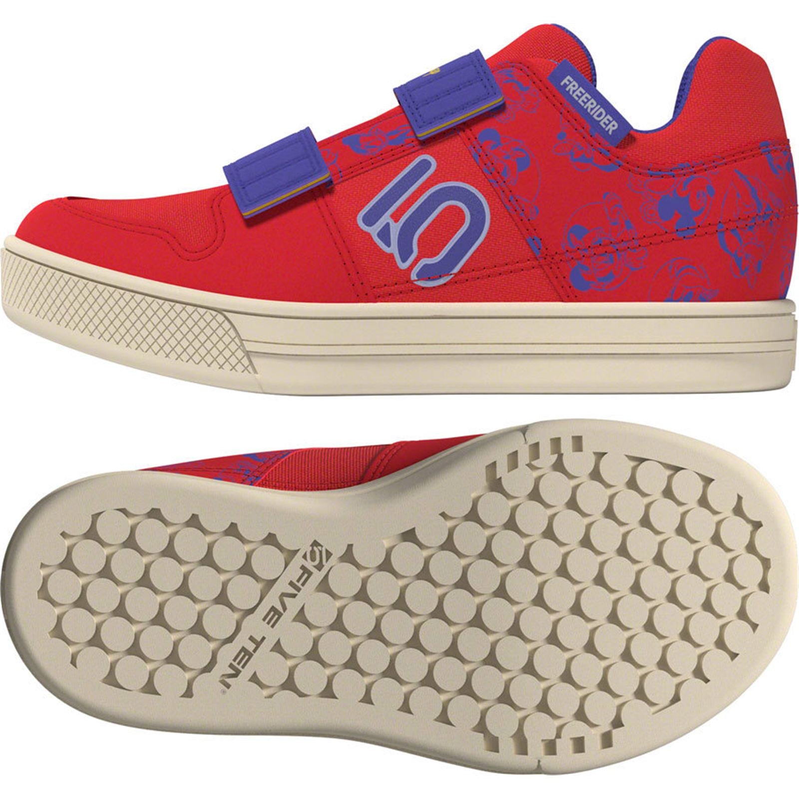 Five Ten Freerider VCS DSN Kids Flat Shoes - Ruby/Violet Tone/White_1929601