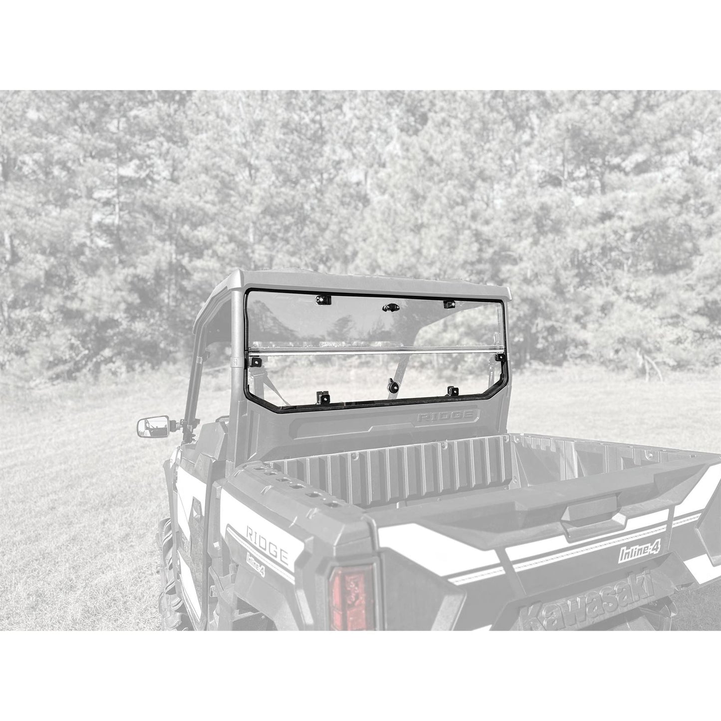 Seizmik Rear Folding Windshield for Kawasaki Ridge Ranch Edition 50-55319KIT_1545987