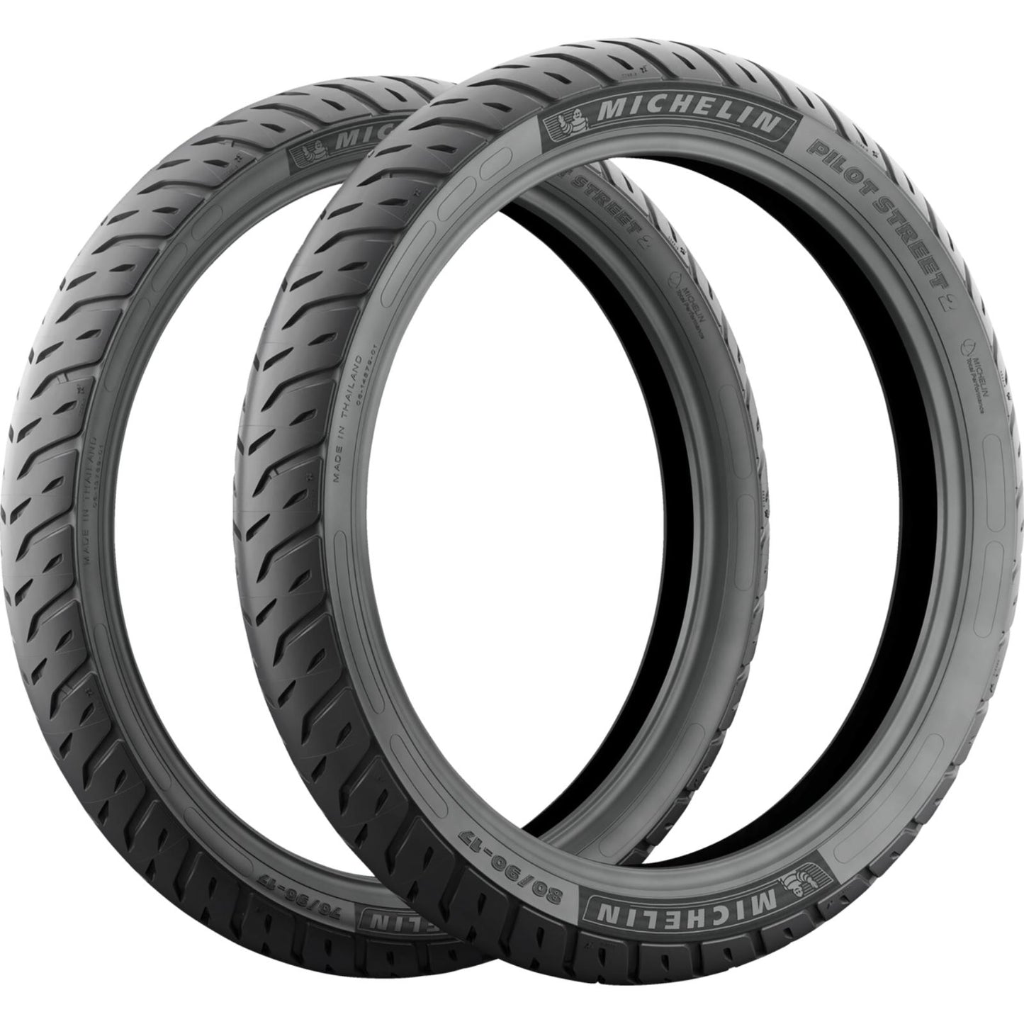 Michelin - Powersports Tire - Pilot Street 2 - Front/Rear - 100/80-17 - 52S 84561_1546741