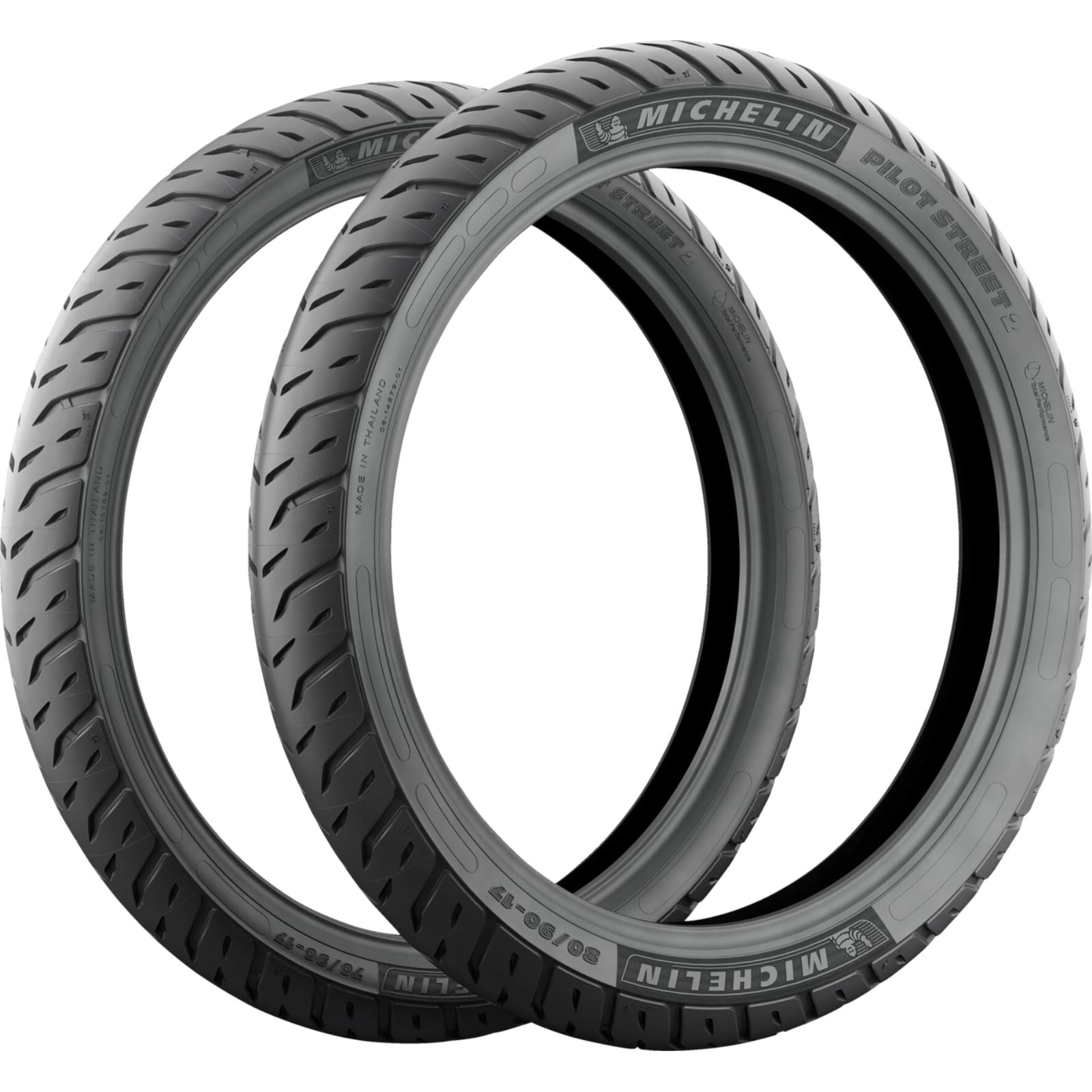 Michelin - Powersports Tire - Pilot Street 2 - Front/Rear - 100/80-17 - 52S 84561_1546741