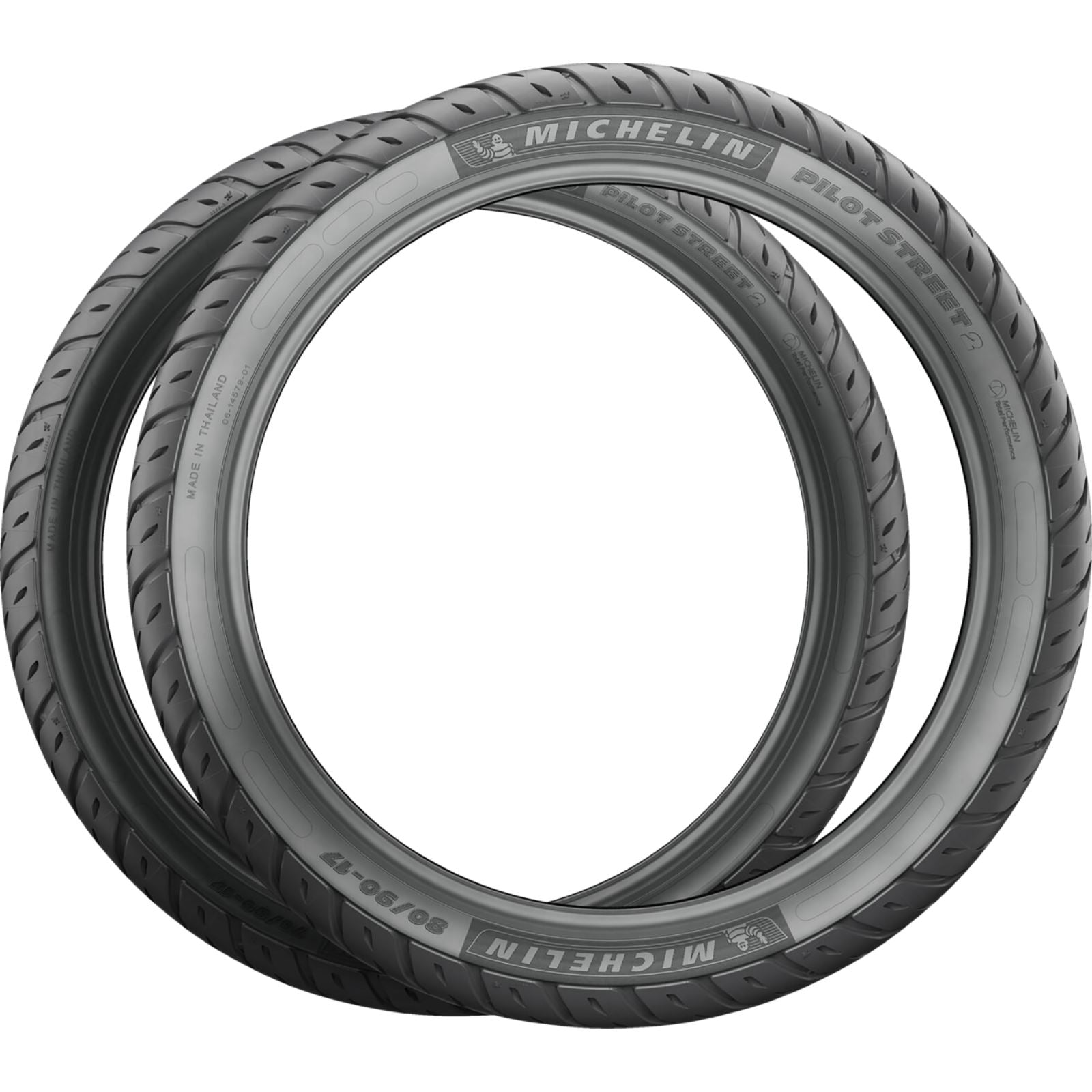 Michelin - Powersports Tire - Pilot Street 2 - Front/Rear - 100/80-17 - 52S 84561_1546742