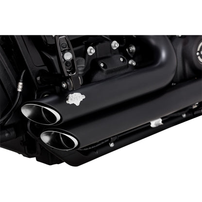 Vance And Hines Shortshots Staggered Exhaust System - Matte Black [MPN: 47333-22]_1540264