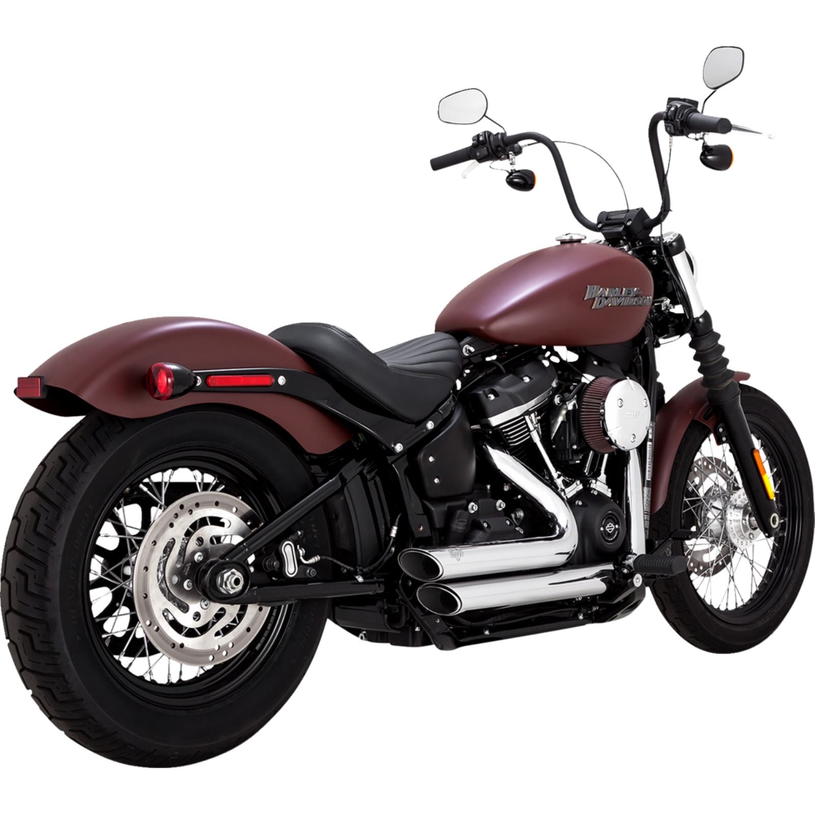 Vance And Hines Shortshots Staggered Exhaust System - Chrome 17333-22_1540263
