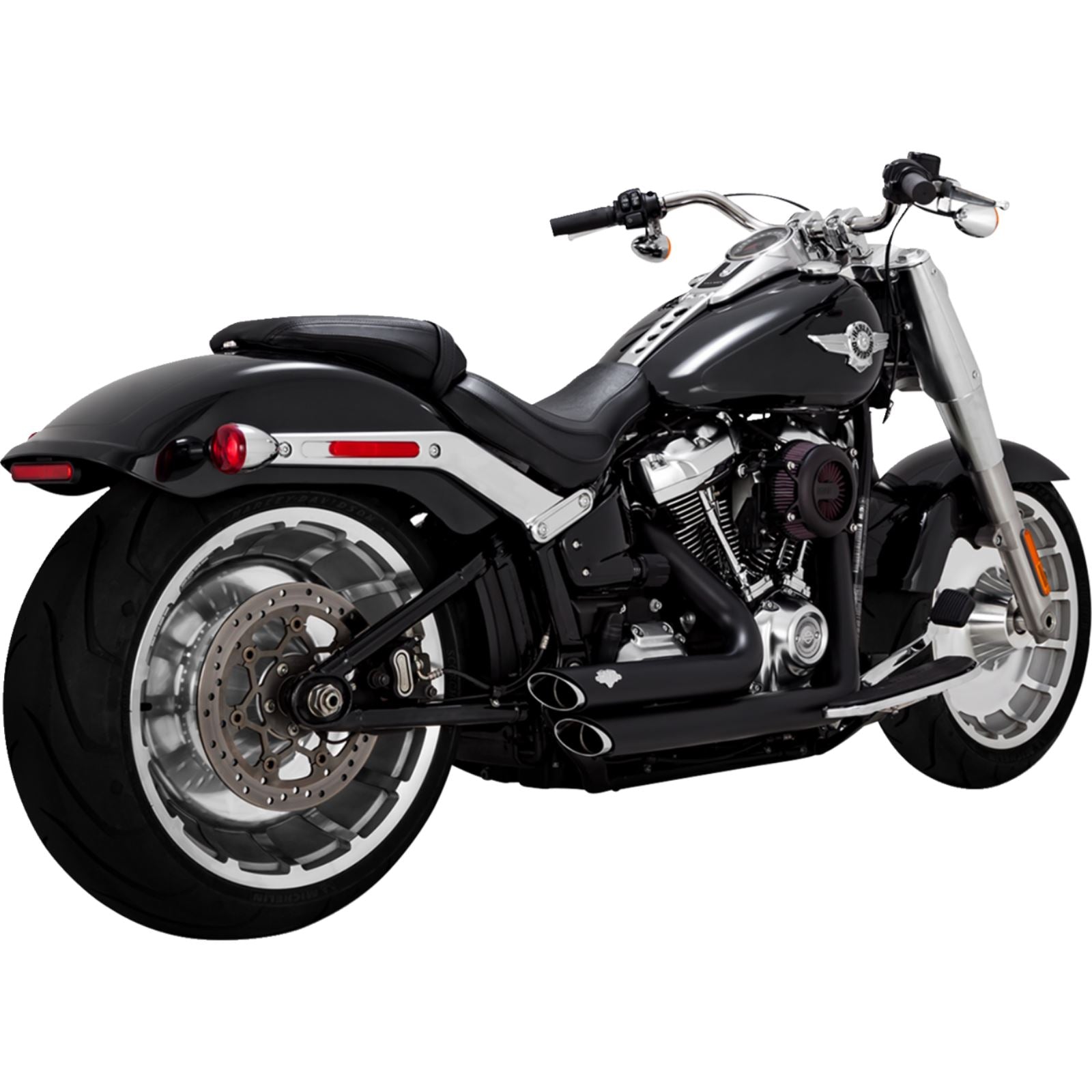 Vance And Hines Shortshots Staggered Exhaust System - Black for Harley-Davidson 47335-22_1540260