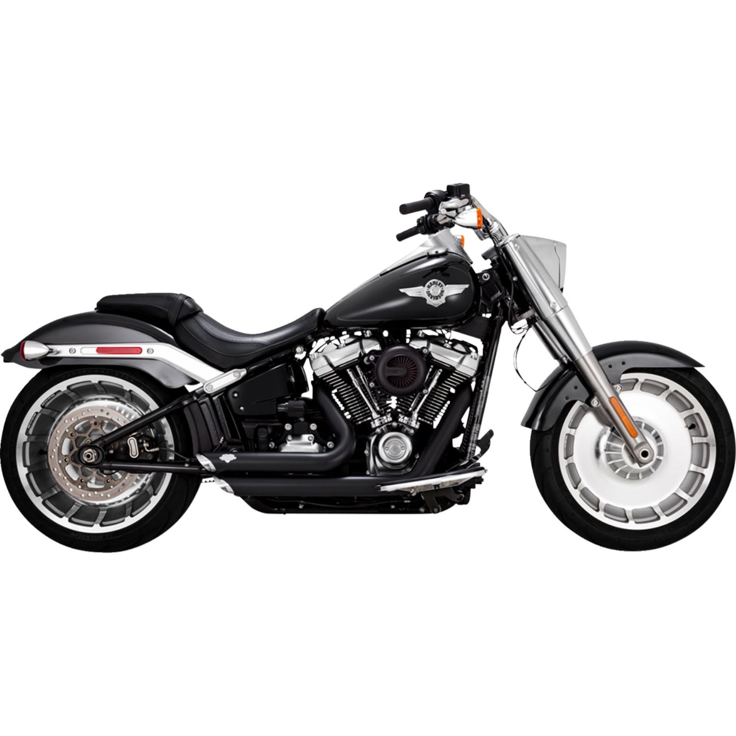 Vance And Hines Shortshots Staggered Exhaust System - Black for Harley-Davidson 47335-22_1540259
