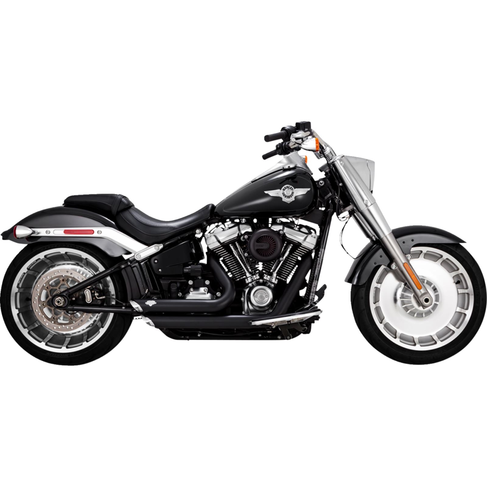 Vance And Hines Shortshots Staggered Exhaust System - Black for Harley-Davidson 47335-22_1540259