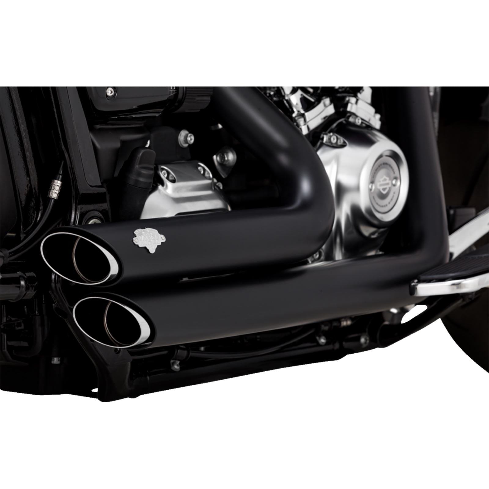 Vance And Hines Shortshots Staggered Exhaust System - Black for Harley-Davidson 47335-22_1540258