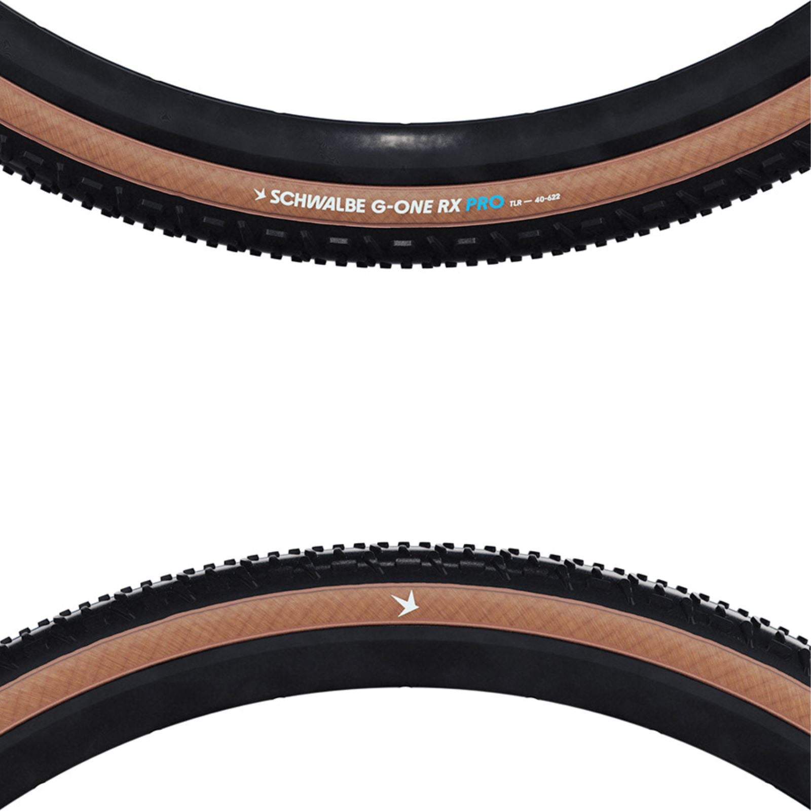 Schwalbe G-One RX Tire - 700 x 50, Tubeless, Folding, Black/Transparent [MPN: 11654576]_1872379