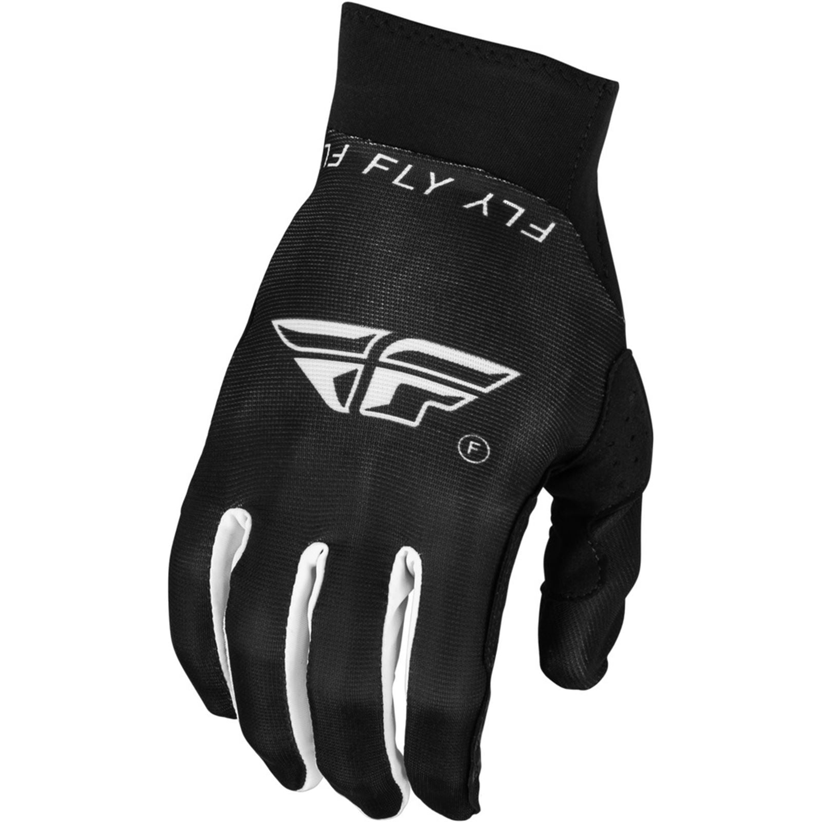 Fly Racing Youth Pro Lite Gloves - Black/White - Youth Large 377-040YL_1540606