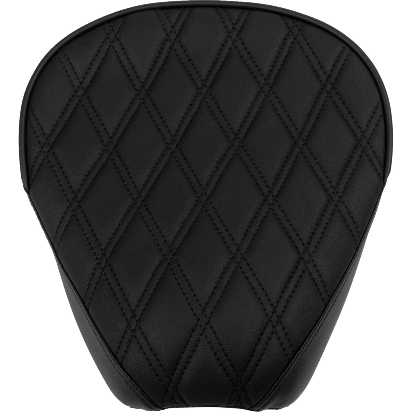 Drag Specialties Rear Solo Seat - Wide - Double Diamond - Black Stitch for FL '97-'23 0801-1953_1541932