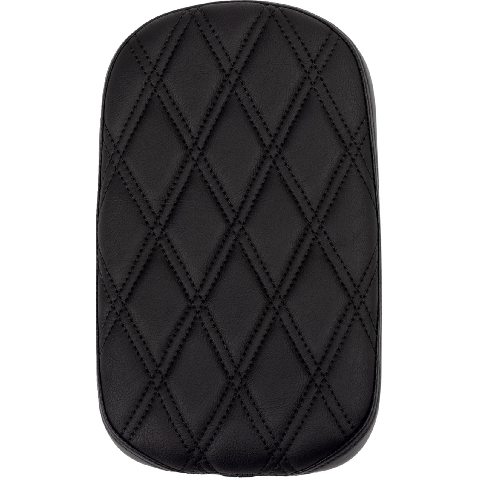 Drag Specialties Rear Solo Seat Wide Double Diamond - Black Stitch for FLH/FLT '97-'23 [MPN: 0801-1957]_1541938