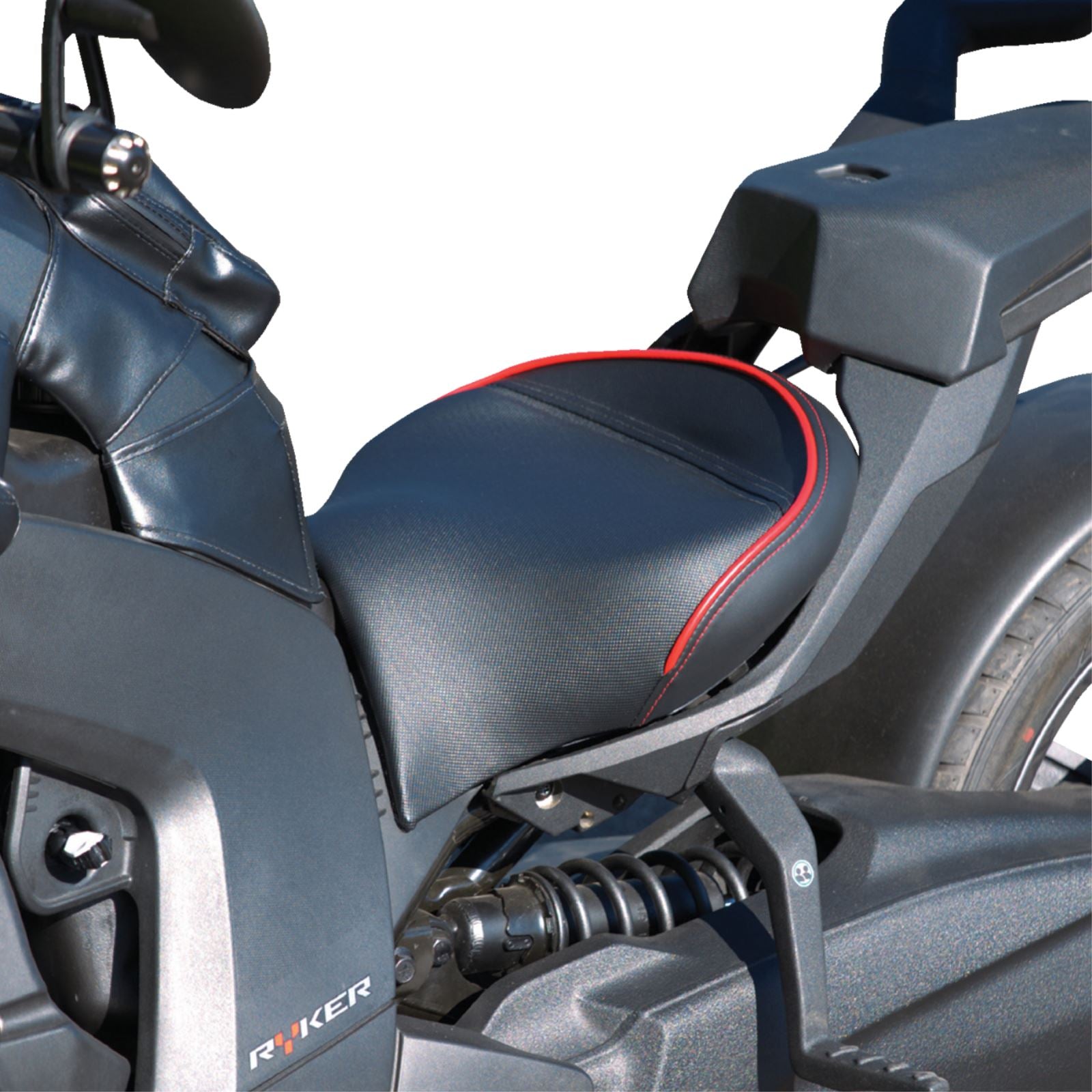 Show Chrome Ryker Combat Seat - Black w/ Red Trim for Can-Am Ryker [MPN: 41-429]_1541943