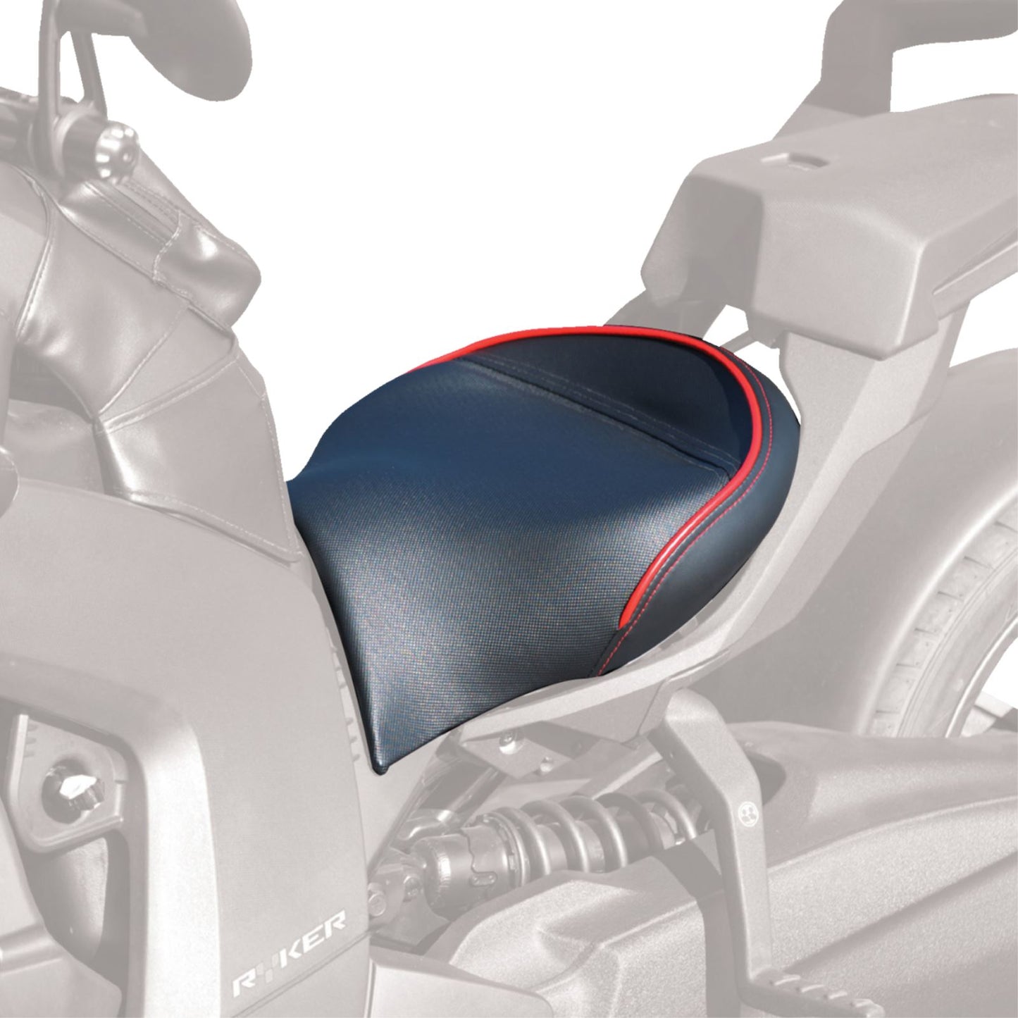 Show Chrome Ryker Combat Seat - Black w/ Red Trim for Can-Am Ryker [MPN: 41-429]_1541944