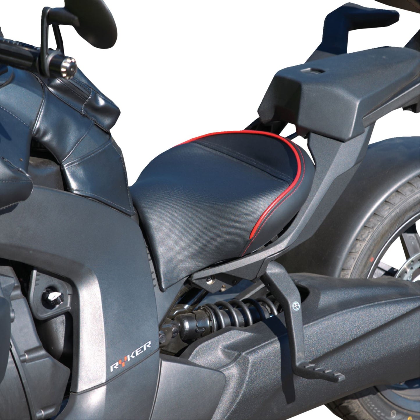 Show Chrome Ryker Combat Seat - Black w/ Red Trim for Can-Am Ryker [MPN: 41-429]_1541945