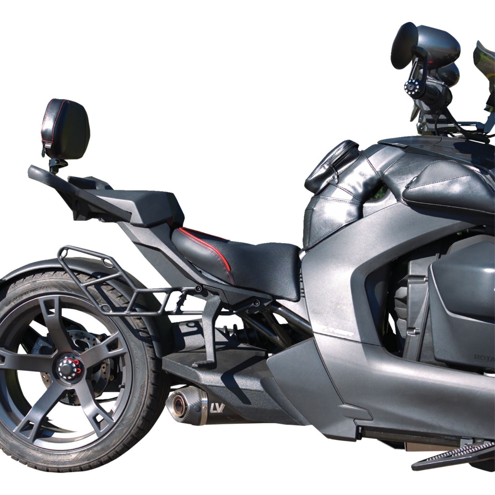 Show Chrome Ryker Combat Seat - Black w/ Red Trim for Can-Am Ryker [MPN: 41-429]_1541946