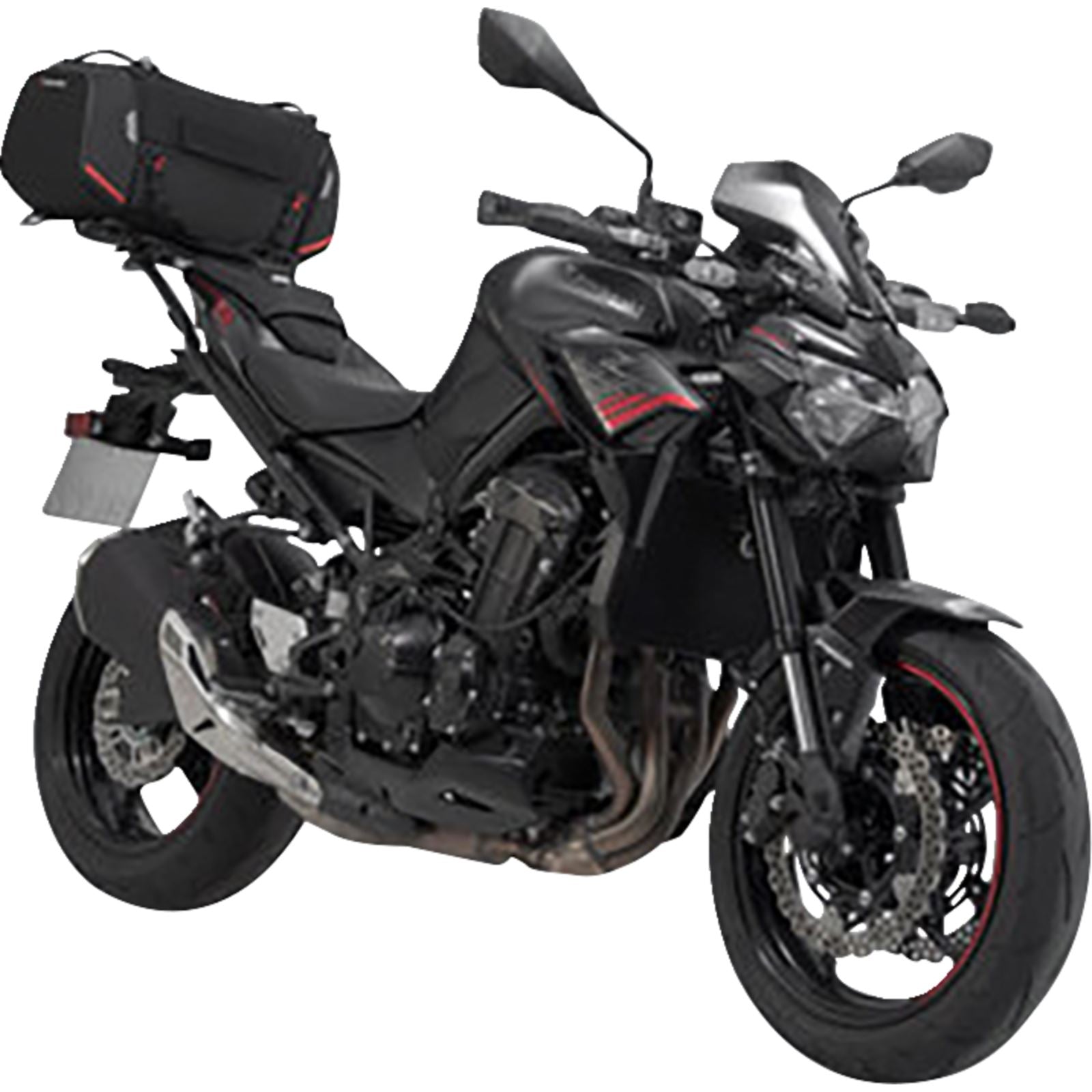 SW-Motech Rackpack Tail Bag System - Black for Kawasaki Z900 '17-'24 [MPN: GPT.08.868.30000]_1542943