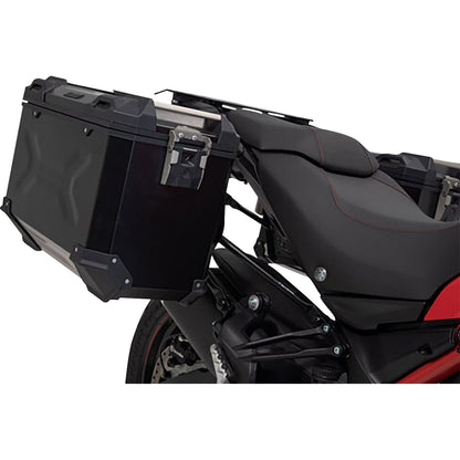 SW-Motech TRAX ADV Aluminum Case System - Black for Ducati Multistrada [MPN: KFT.22.114.70002/B]_1543694