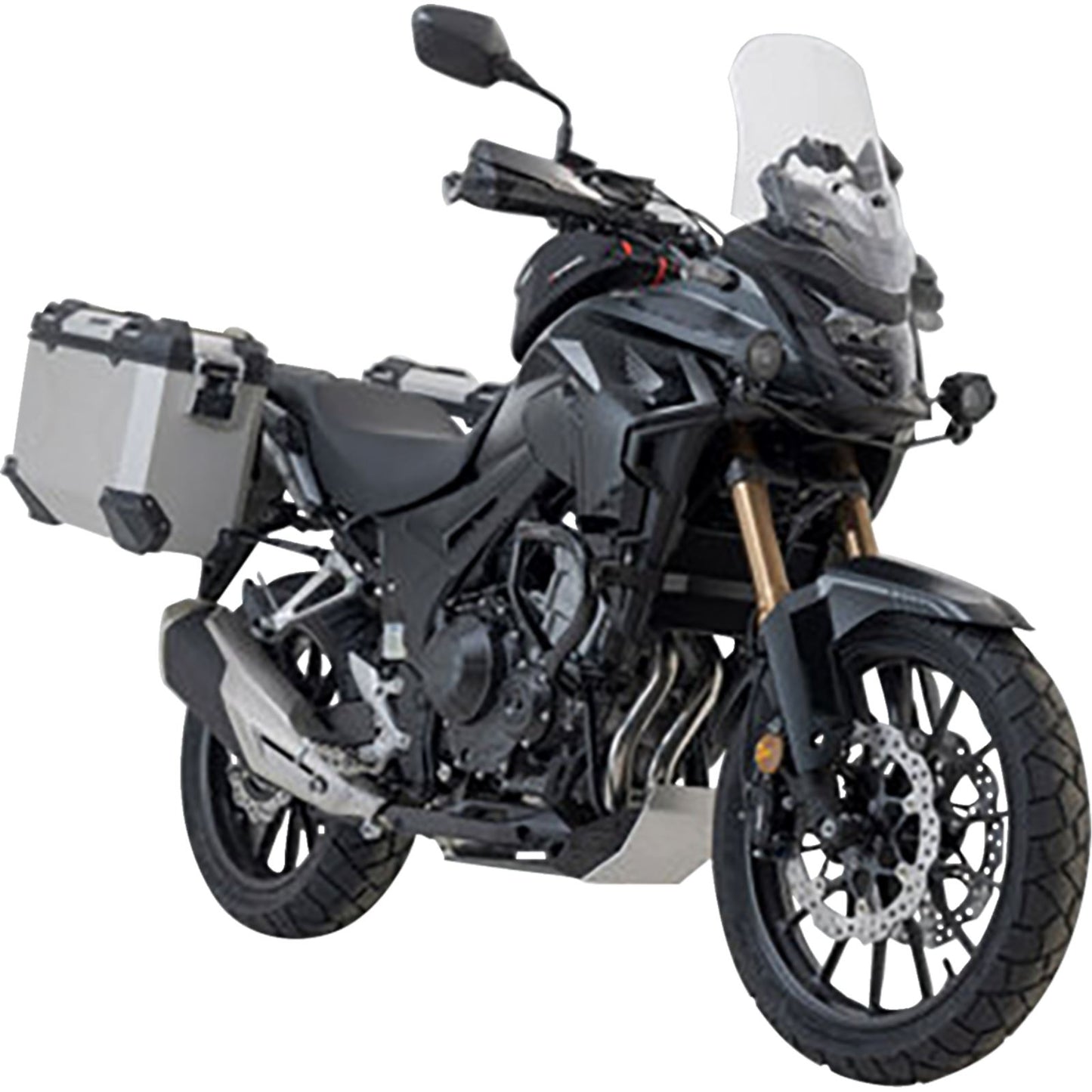 SW-Motech TRAX ADV Aluminum Case System Silver for Honda CB/CBR/NX 500 [MPN: KFT.01.400.70001/S]_1543876