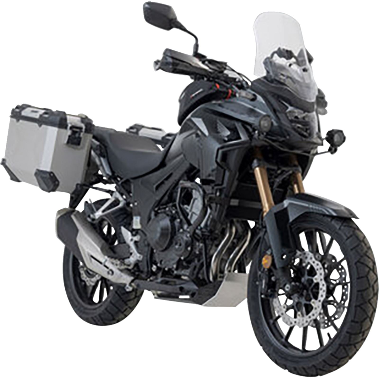 SW-Motech TRAX ADV Aluminum Case System Silver for Honda CB/CBR/NX 500 [MPN: KFT.01.400.70001/S]_1543876