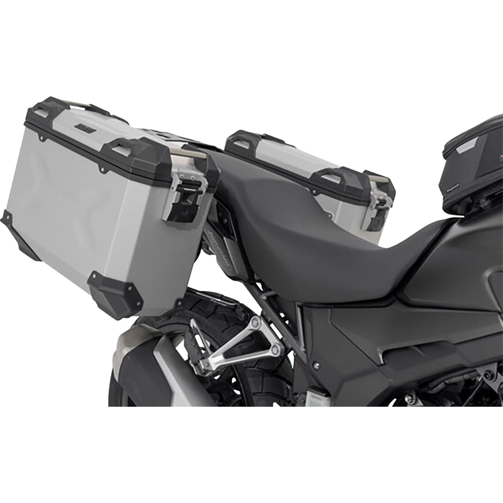 SW-Motech TRAX ADV Aluminum Case System Silver for Honda CB/CBR/NX 500 [MPN: KFT.01.400.70001/S]_1543877