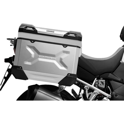 SW-Motech TRAX ADV Aluminum Case System - Silver for Suzuki V-Strom 650 [MPN: KFT.05.294.70000/S]_1543997