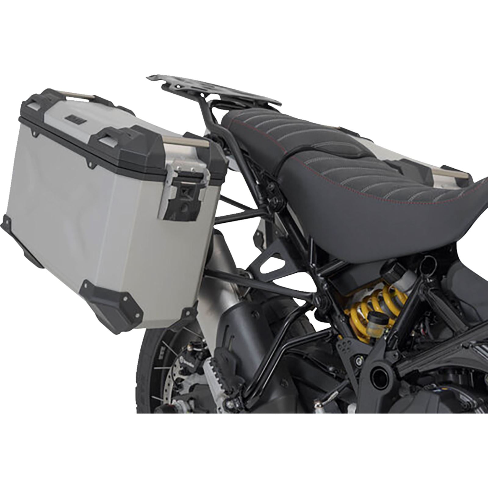 SW-Motech TRAX ADV Aluminum Case System Silver for Ducati DesertX 22-24 [MPN: KFT.22.995.70100/S]_1544219