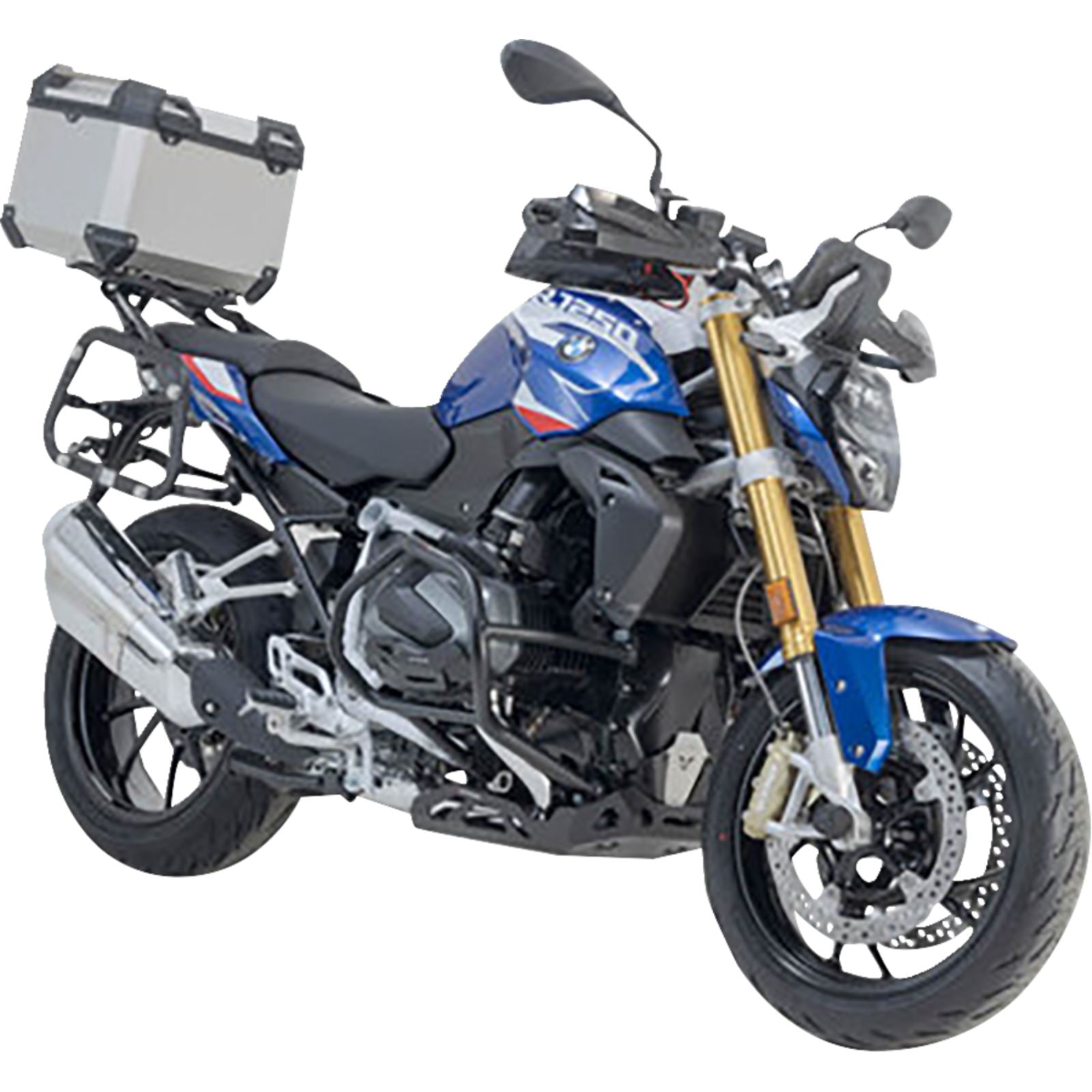SW-Motech TRAX ADV Top Case System - Silver for BMW R1200/R1250 '14-'24 [MPN: GPT.07.573.70000/S]_1544401