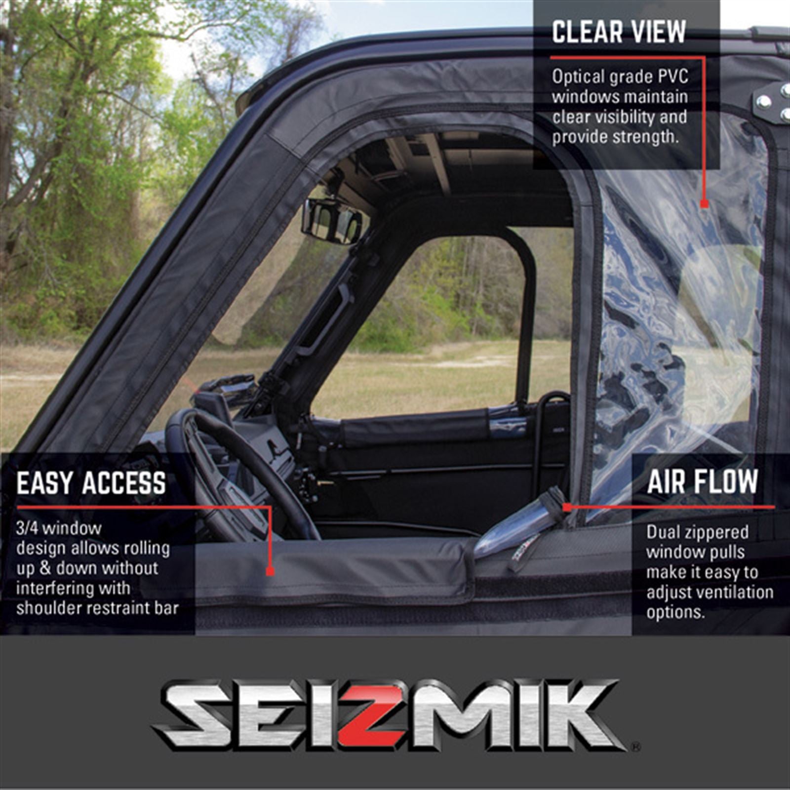 Seizmik Framed Door Kit for Can-Am Defender MAX 52-06069_1725715