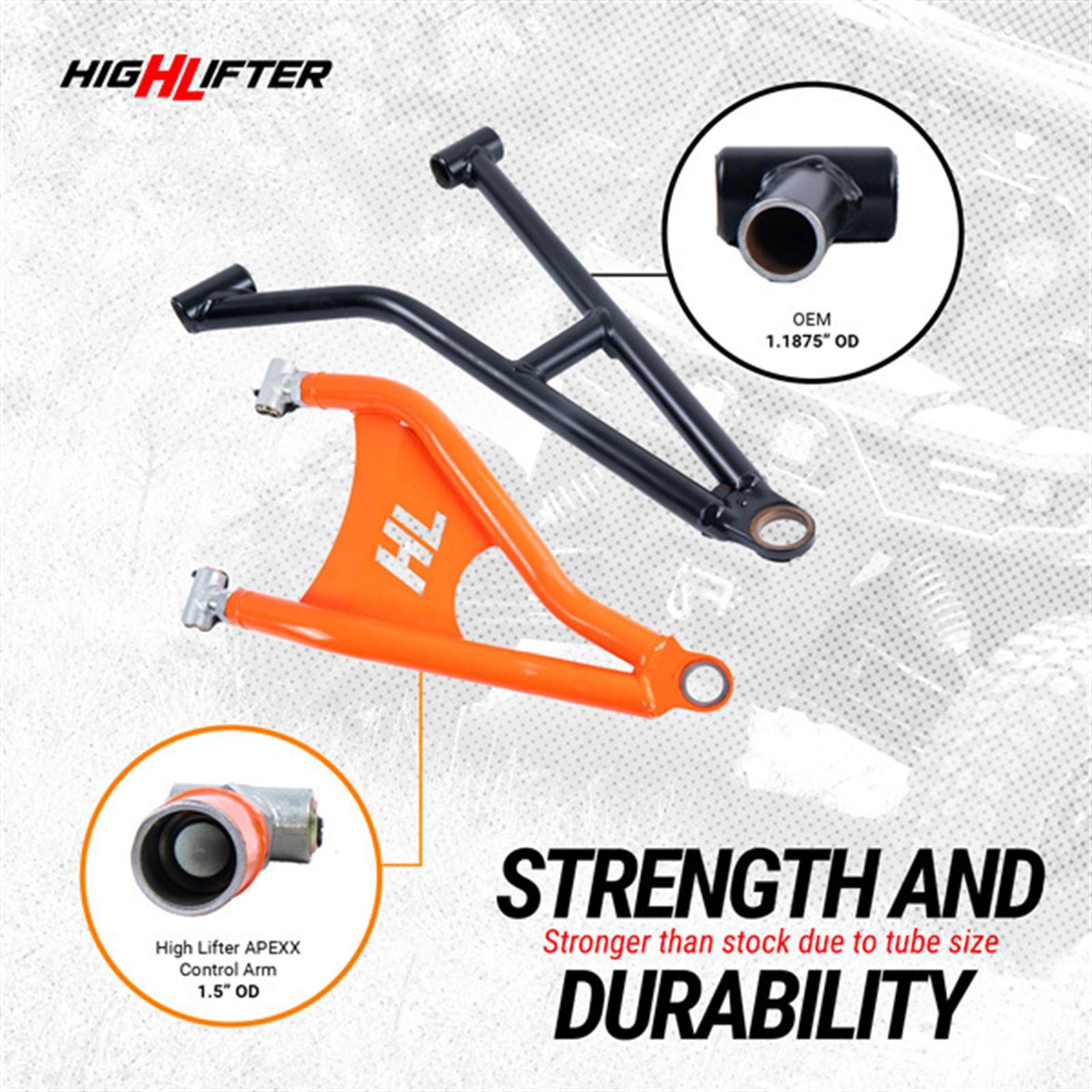 High Lifter APEXX Front Forward Upper & Lower Control Arms [MPN: HDFFA-XPED-B1-APX]_1734415