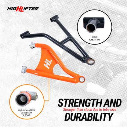 High Lifter APEXX Front Forward Upper & Lower Control Arms [MPN: HDFFA-XPED-B1-APX]_1734415