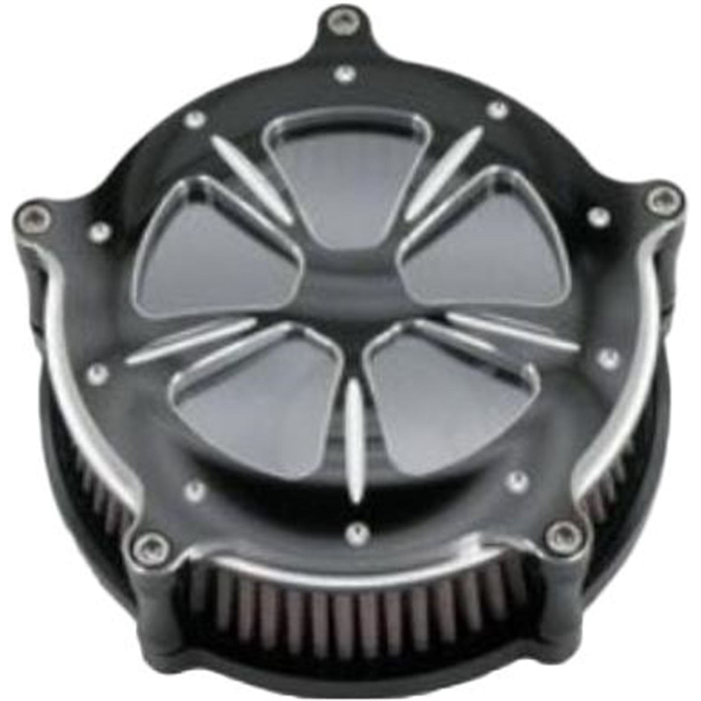 Harddrive Commodore Air Cleaner Kit - Black Contrast with Clear Window 120457_1546163