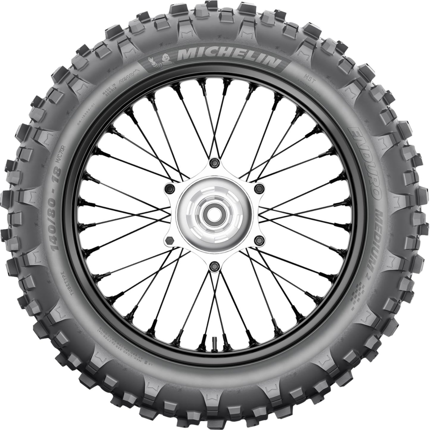 Michelin - Powersports Tire Enduro - Medium 2 Rear 120/90-18 65R Bias TT 68438_1555494