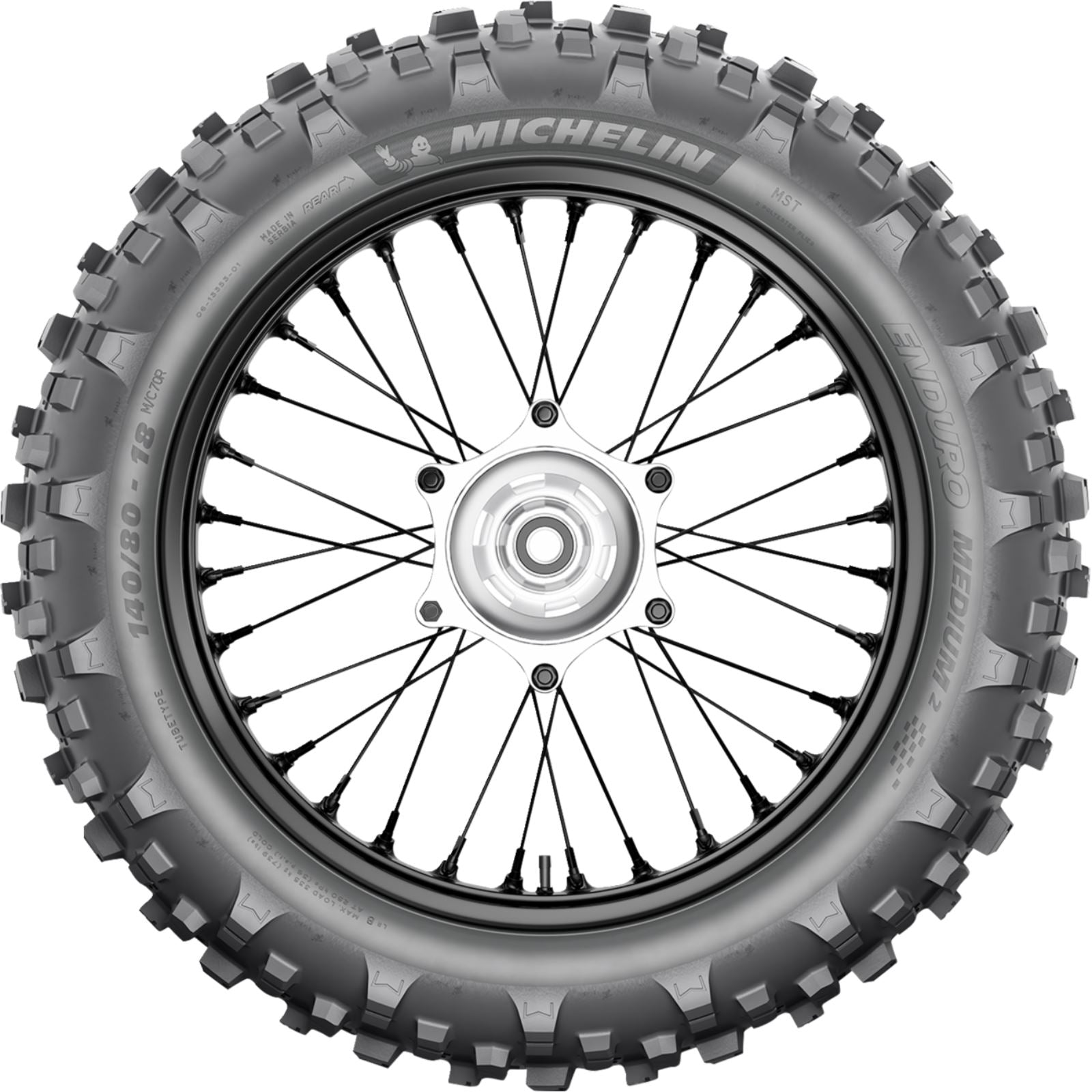 Michelin - Powersports Tire Enduro - Medium 2 Rear 120/90-18 65R Bias TT 68438_1555494