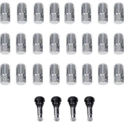 Moose Offroad Lug Nuts - Valve Stems 12mm x 1.50 Chrome - 24/Pack [MPN: SP300MO207-24]_1864064