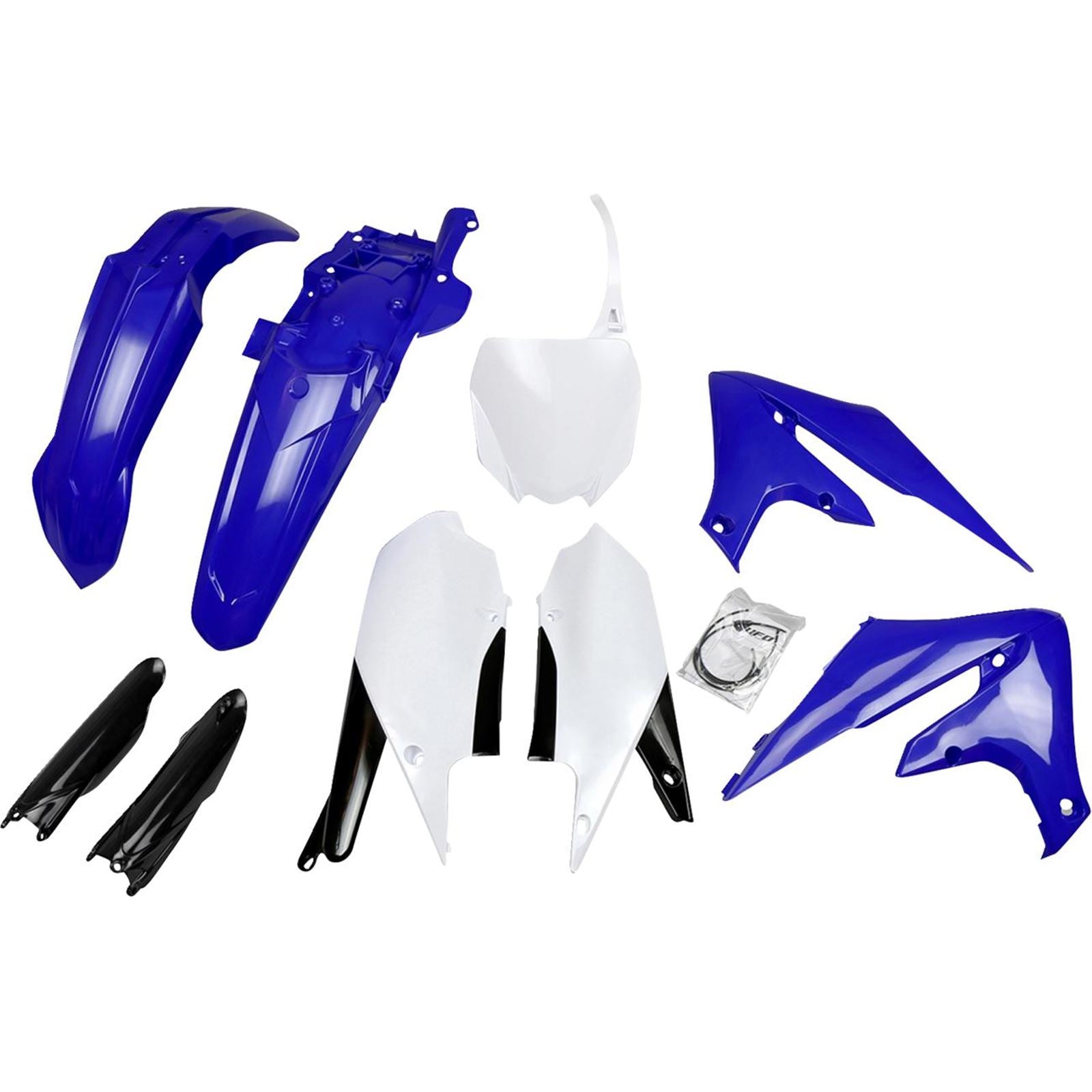 UFO Plastics Body Kit - Blue/Black/White for Yamaha YZ 250/450 F '18-'23 [MPN: YAKIT321F@999]_1547134