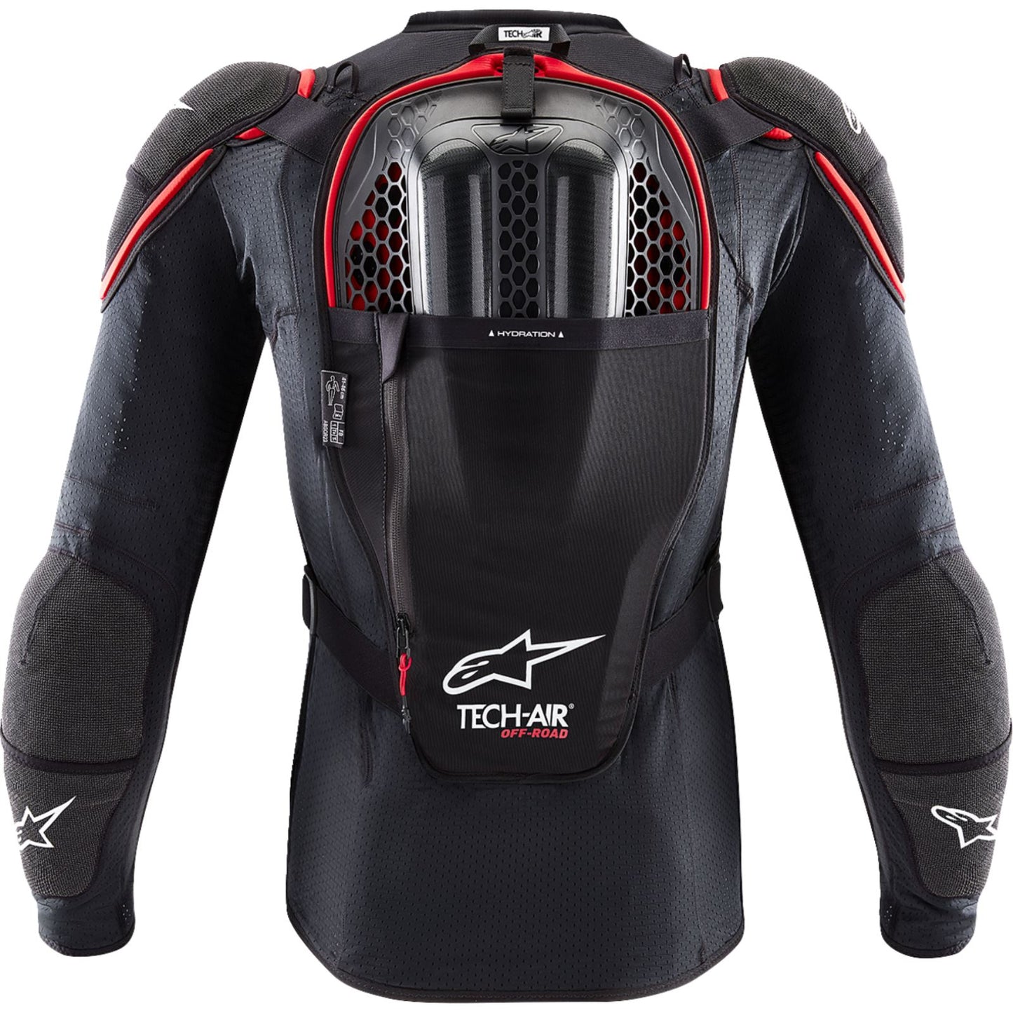 Alpinestars Tech-Air® v2 Off-Road System - Black/Red - Large [MPN: 6507123-13F-L]_1546854