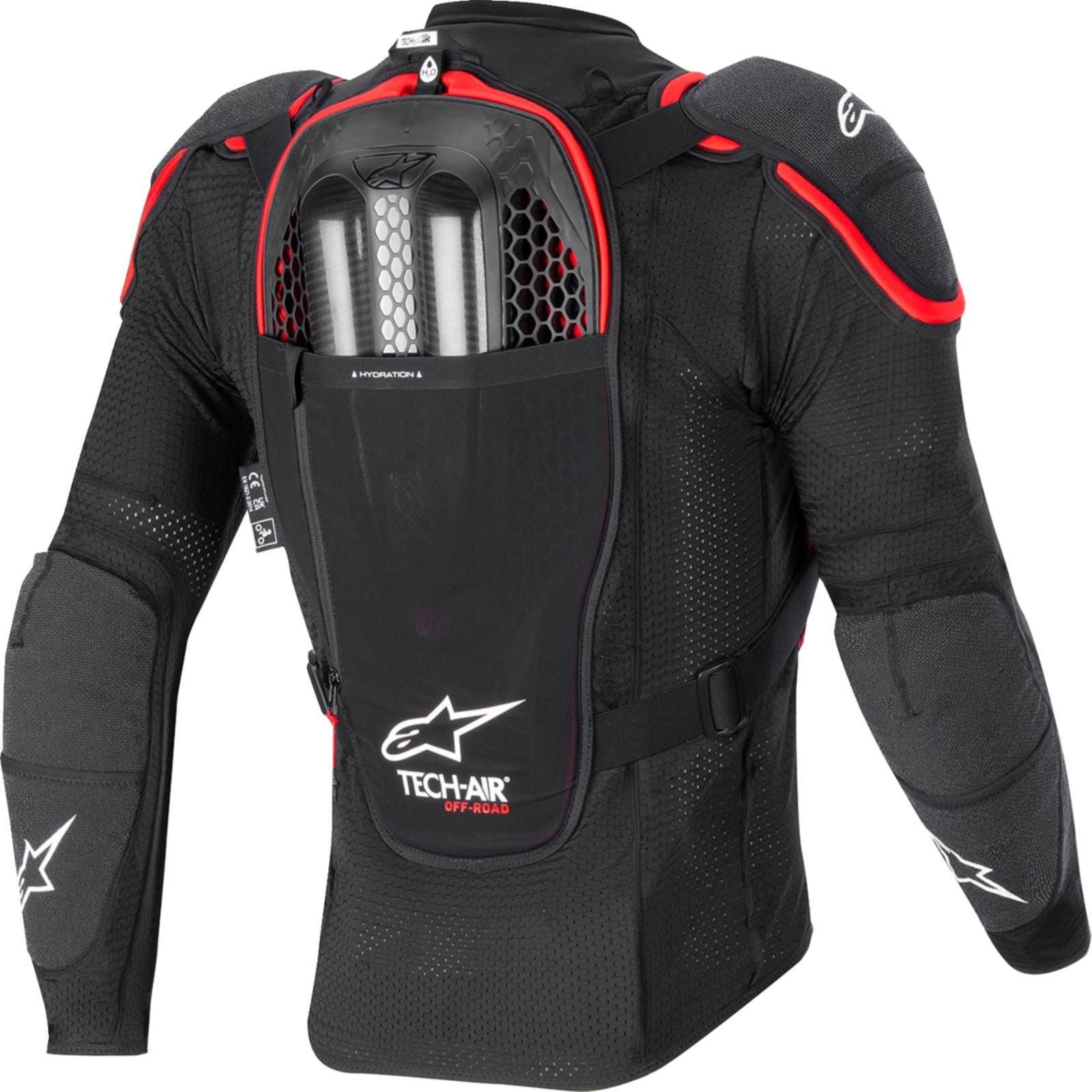 Alpinestars Tech-Air® v2Off-Road System - Black/Red - XL [MPN: 6507123-13F-XL]_1546848
