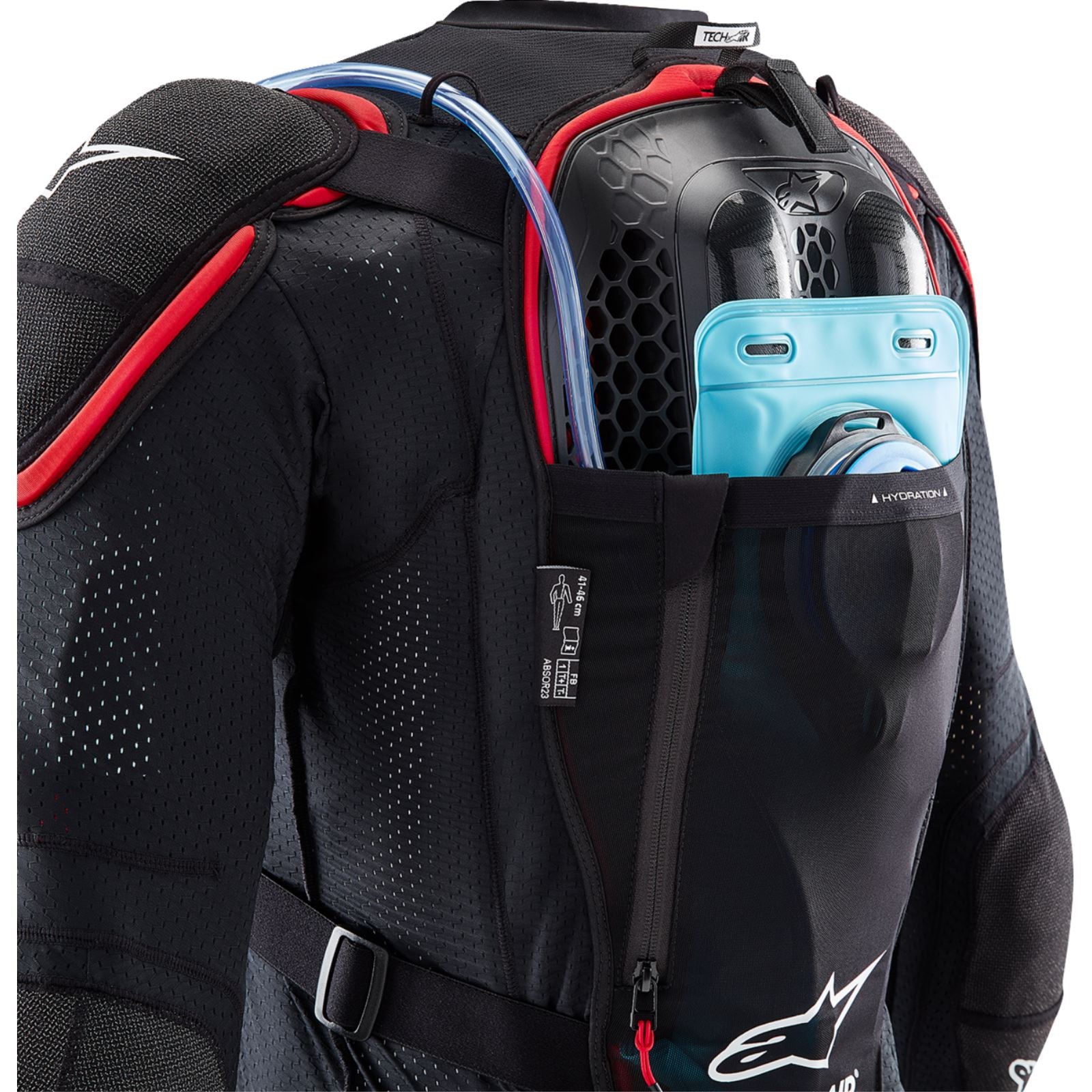 Alpinestars Tech-Air® v2Off-Road System - Black/Red - XL [MPN: 6507123-13F-XL]_1546846