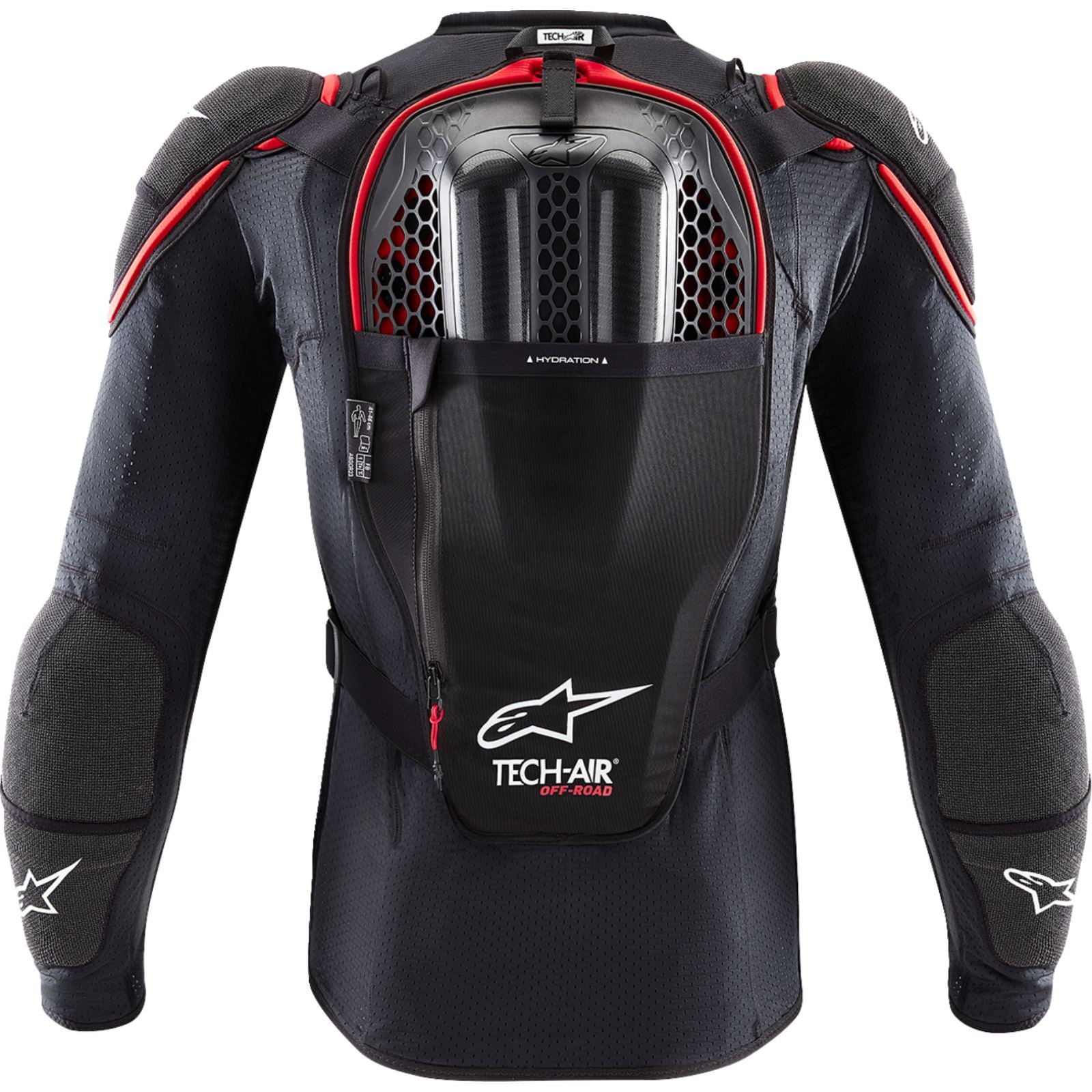 Alpinestars Tech-Air® Off-Road System - Black/Red - 2XL [MPN: 6507123-13F-XXL]_1546840