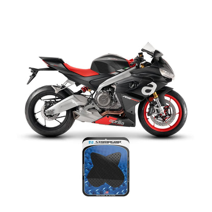 Stompgrip Tank Pad Kit - Volcano - Black for Aprilia [MPN: 55-10-0181B]_1548197