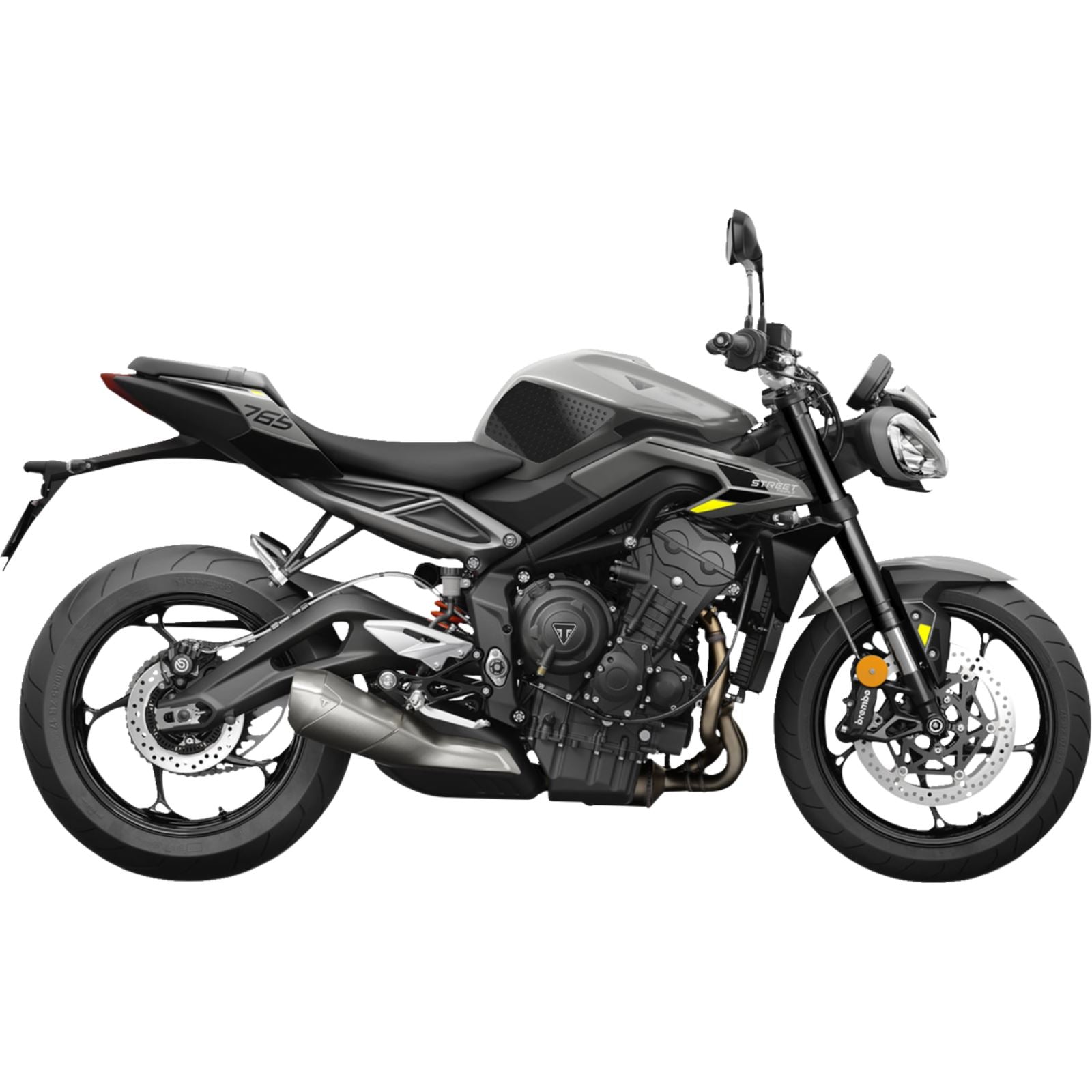 Stompgrip Traction Pad Tank Grips - Volcano - Black for Street Triple 765 [MPN: 55-10-0199B]_1731490