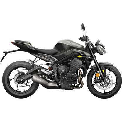 Stompgrip Traction Pad Tank Grips - Volcano - Black for Street Triple 765 [MPN: 55-10-0199B]_1731490