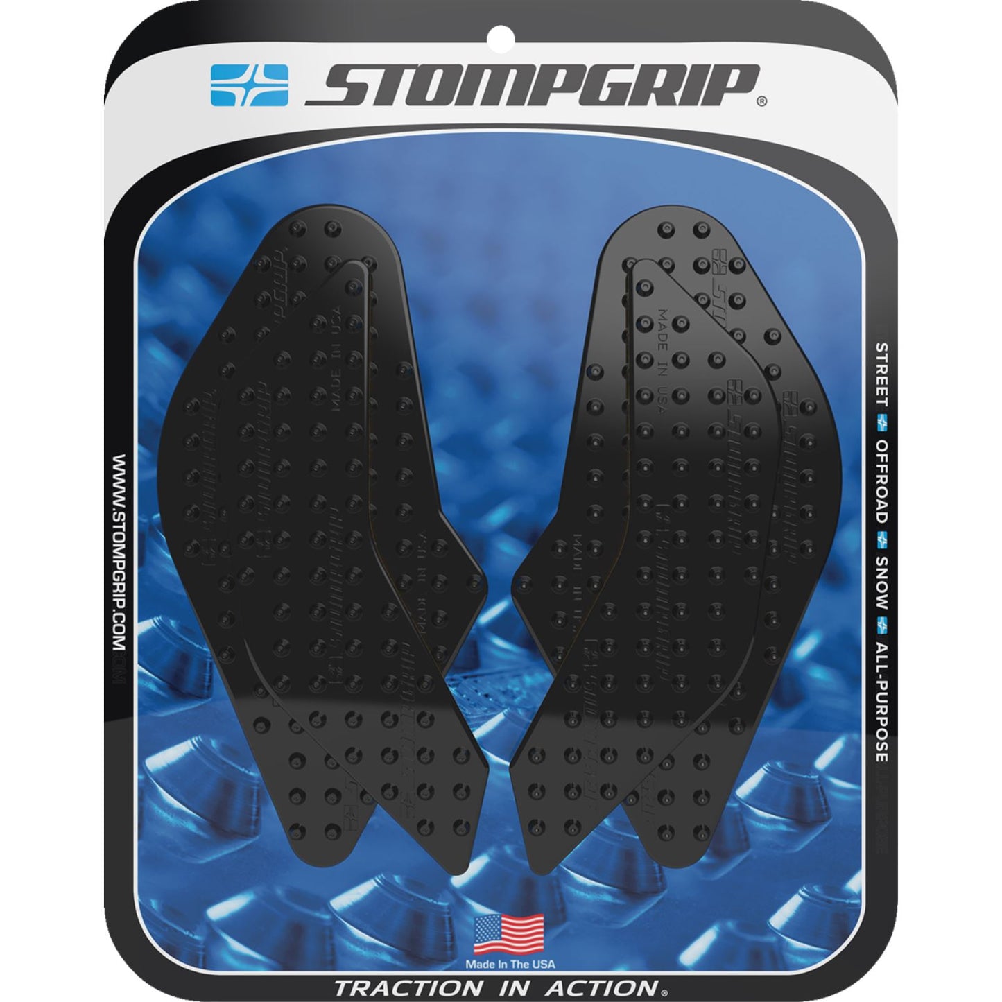 Stompgrip Tank Pad Kit - Volcano - Black for Suzuki [MPN: 55-10-0210B]_1731561