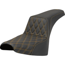 Saddlemen Step-Up Seat - Front Lattice Stitch - Gold Stitch FXST/FXBB '18-'25 818-30-17207_1547555