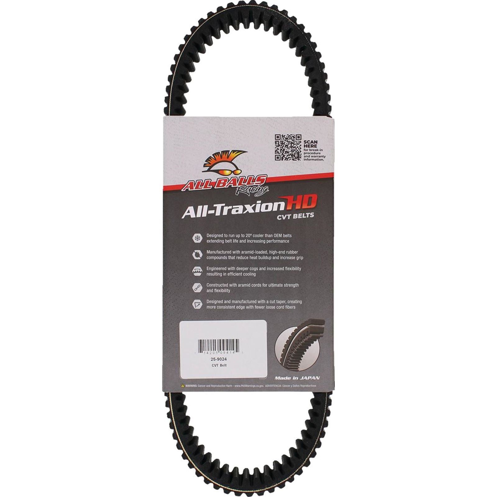 All Balls All-Traxion HD CVT Belt 25-9024_1650569