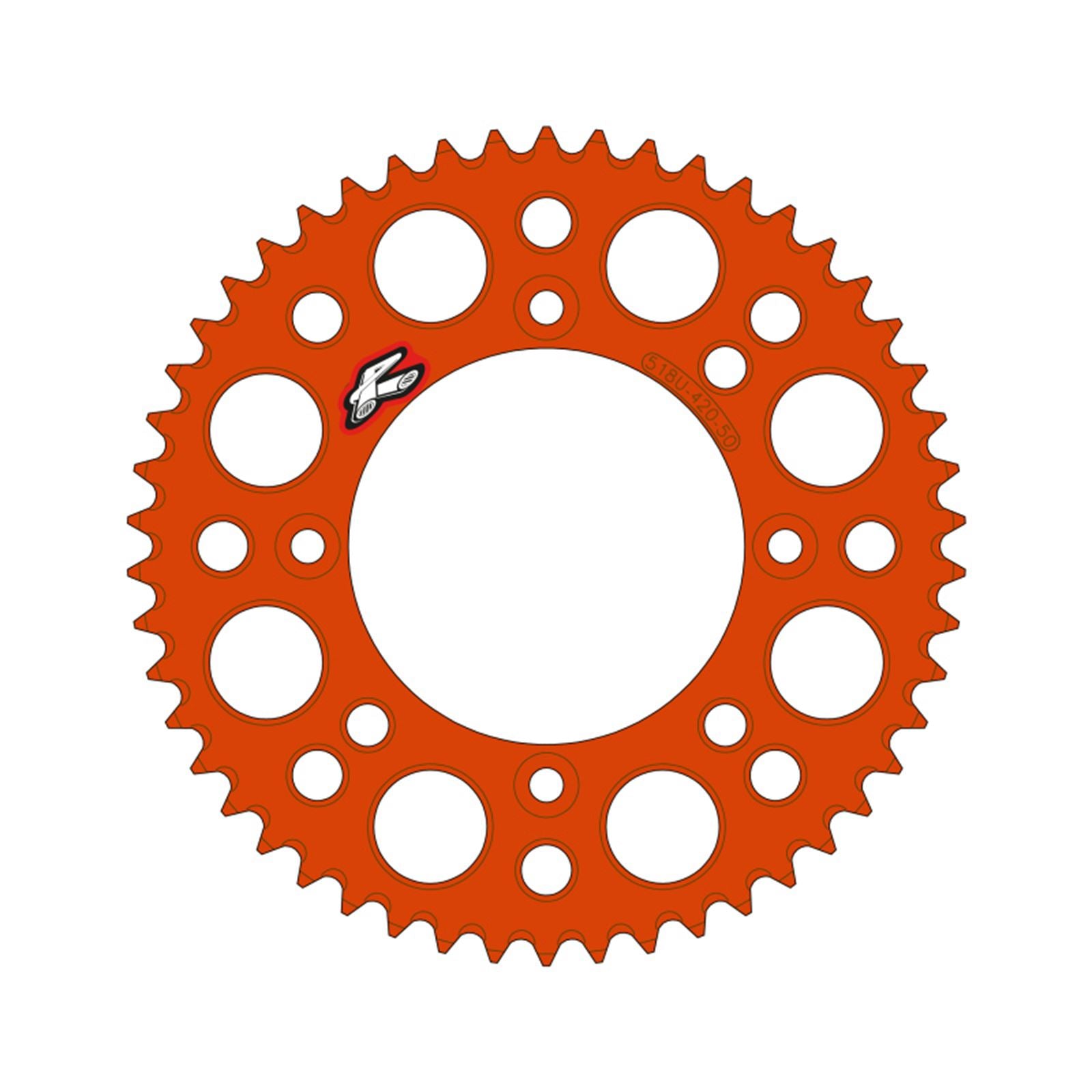 Renthal Rear Chain Wheel for KTM 65 2025 - Orange 420-46GP Teeth 518U-420-46GPOR_1768873