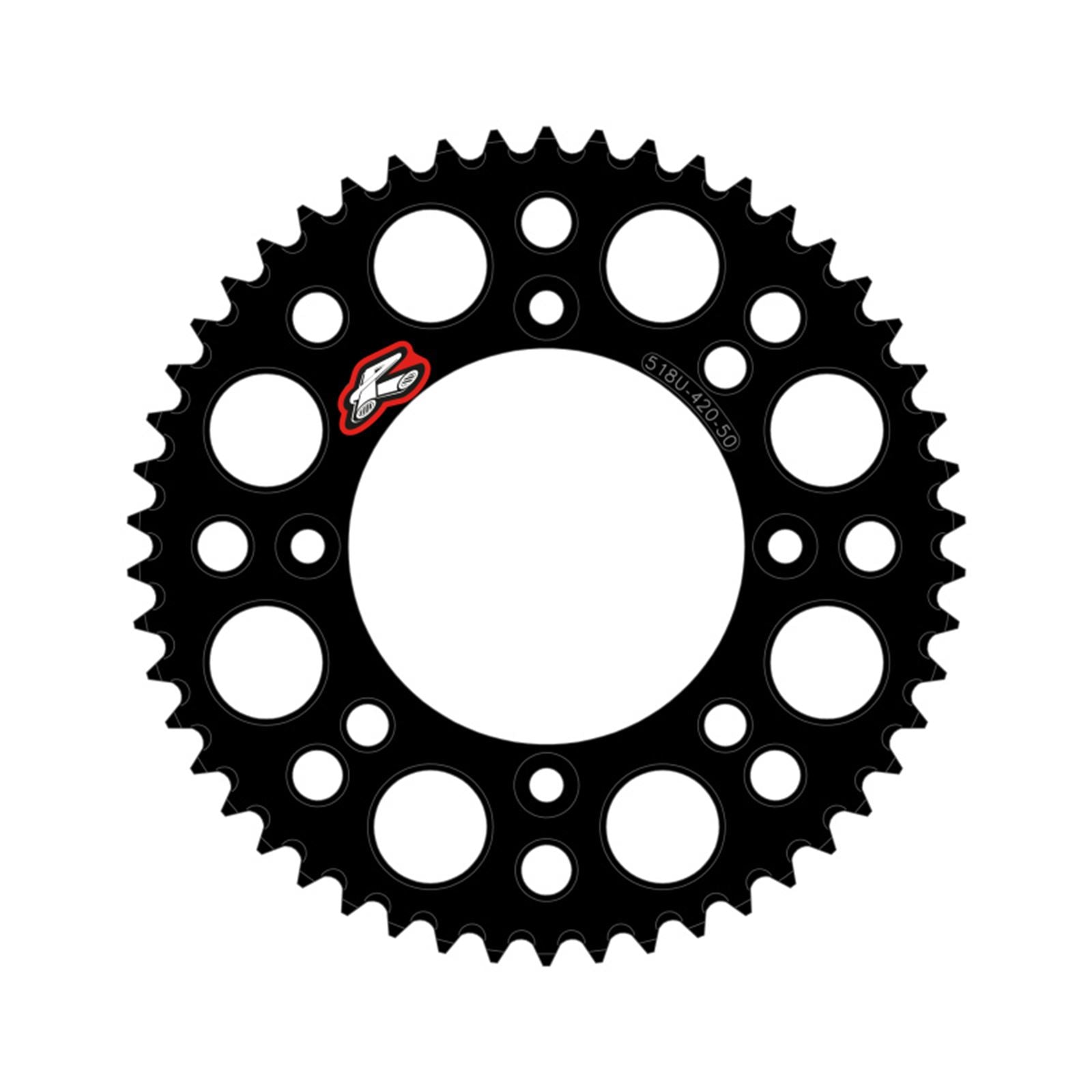 Renthal Rear Chain Wheel for KTM 65 2025 - Black 420-47GP Teeth 518U-420-47GPBK_1768874