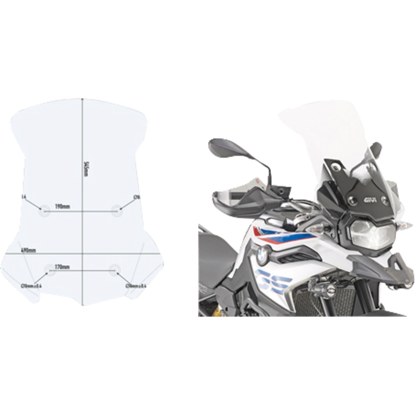 Givi Windshield - Clear for BMW D5127ST_1547578